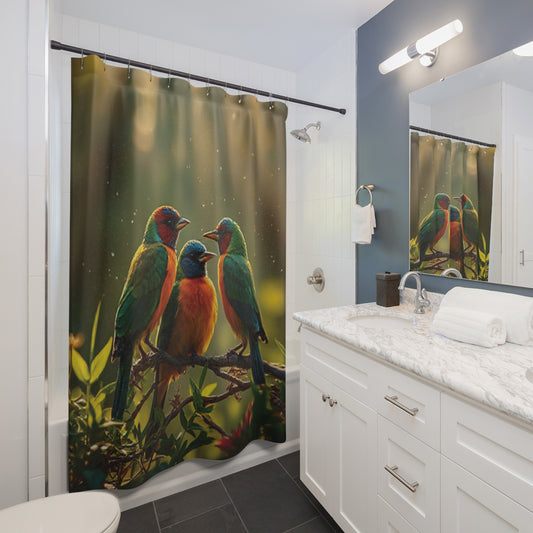 Birds Harmony Shower Curtains