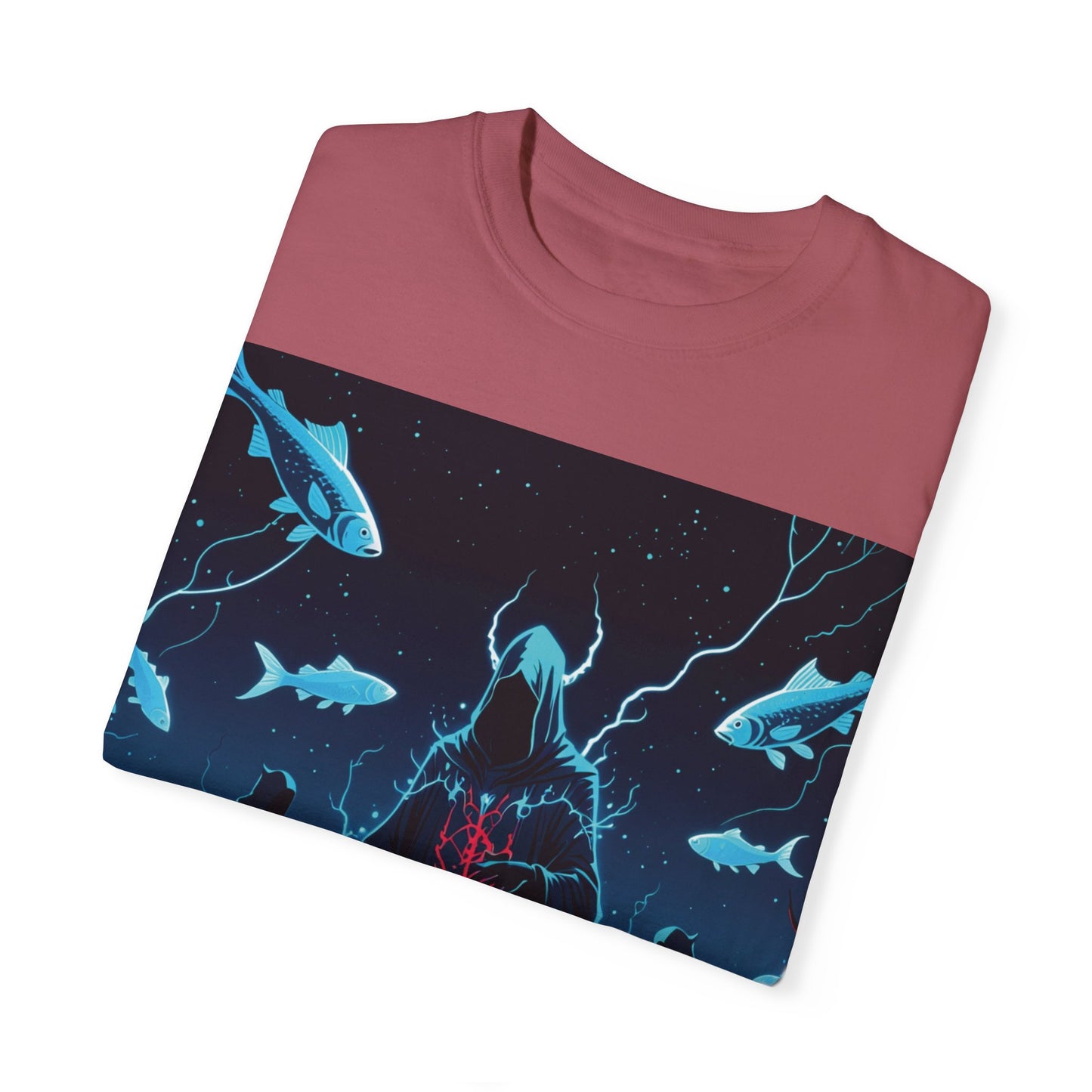 Magician Unisex Garment-Dyed T-shirt - Dark Sea Rise Design