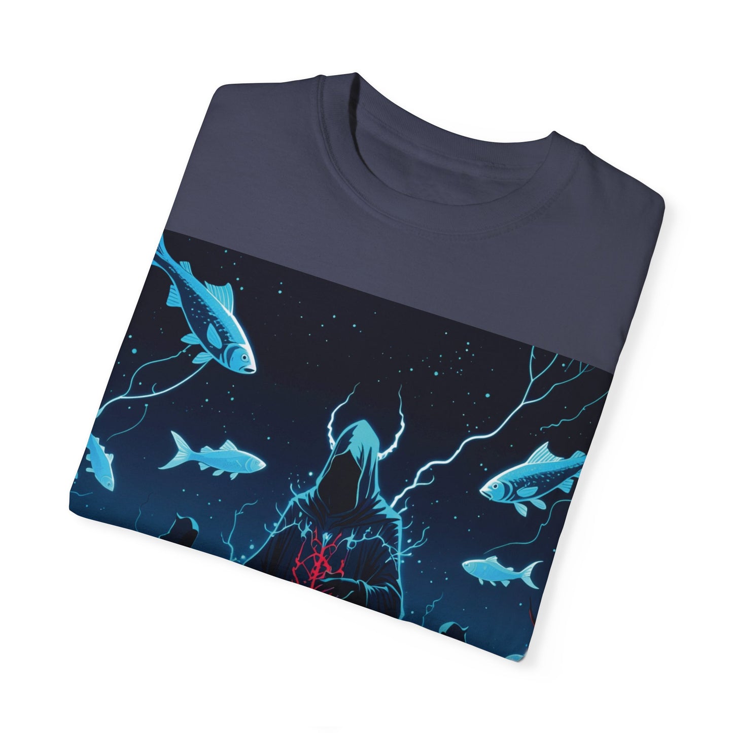 Magician Unisex Garment-Dyed T-shirt - Dark Sea Rise Design