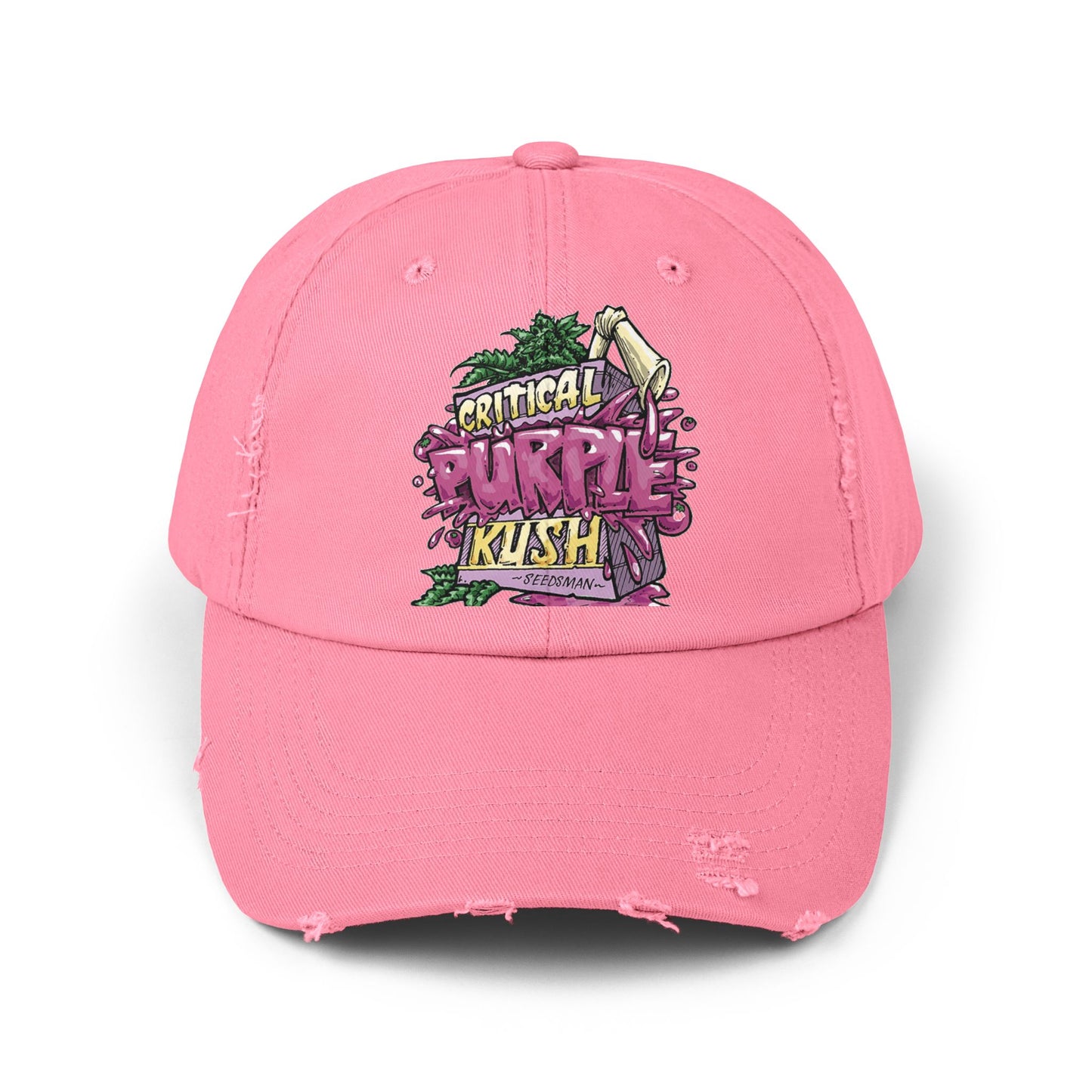 Distressed Cap for Kush Lovers