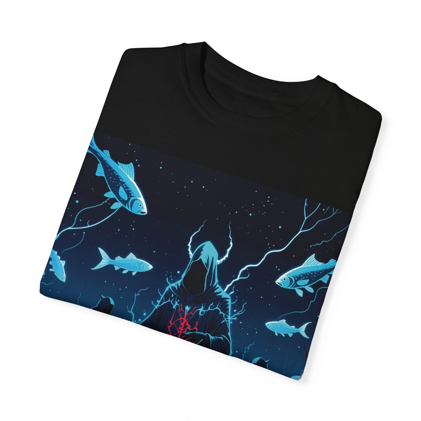 Magician Unisex Garment-Dyed T-shirt - Dark Sea Rise Design